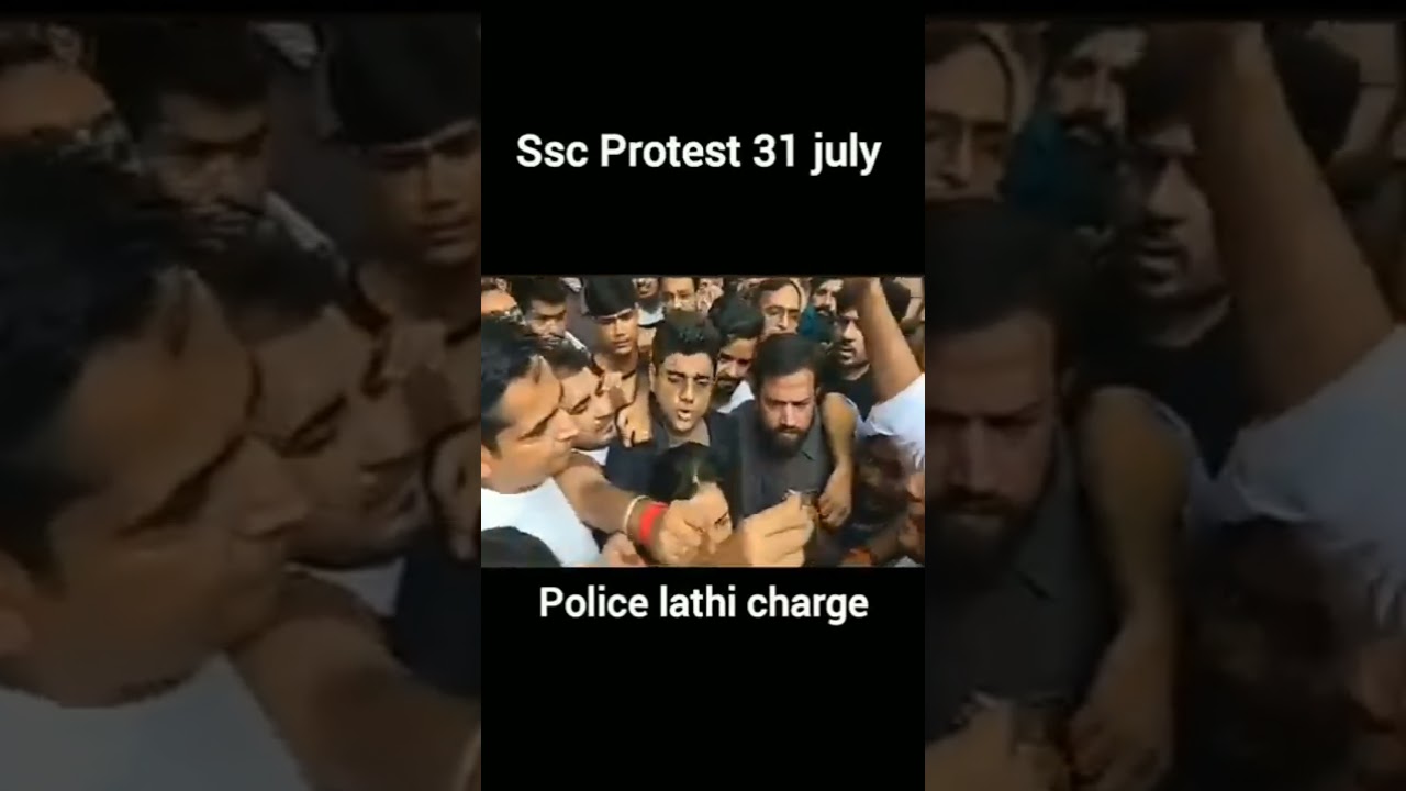 ssc protest 31 July 2025 police  lathi charge #sscprotest #rwa #neetumam