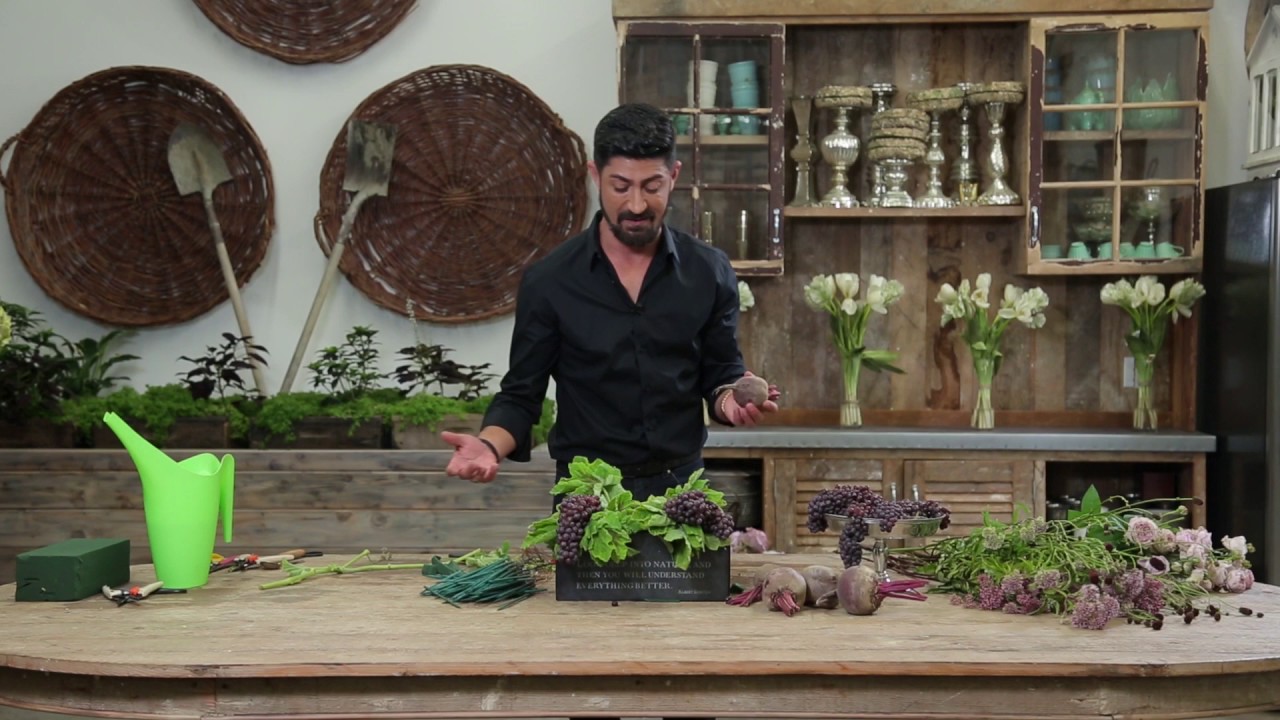 Grapes and Beets DIY Floral Arrangement