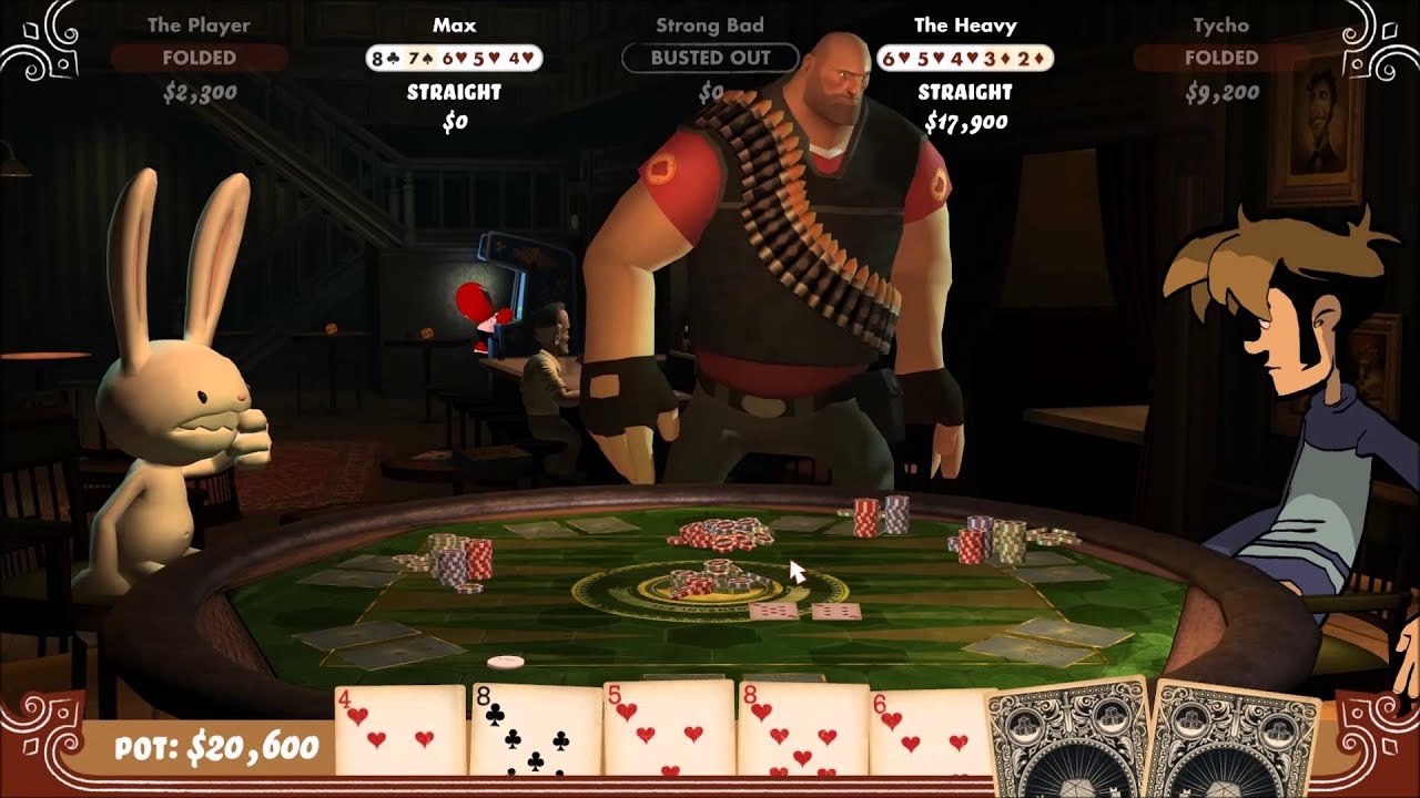 Poker Night At The Inventory - Heavy flips the table