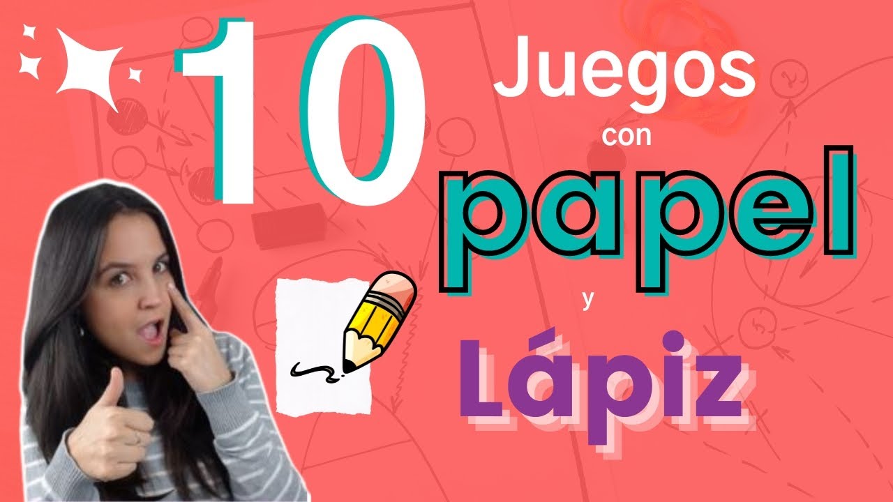 10 JUEGOS CON LÁPIZ Y PAPEL 😍 para días de lluvia en casa 🏠o para recreos de colegios 🏫
