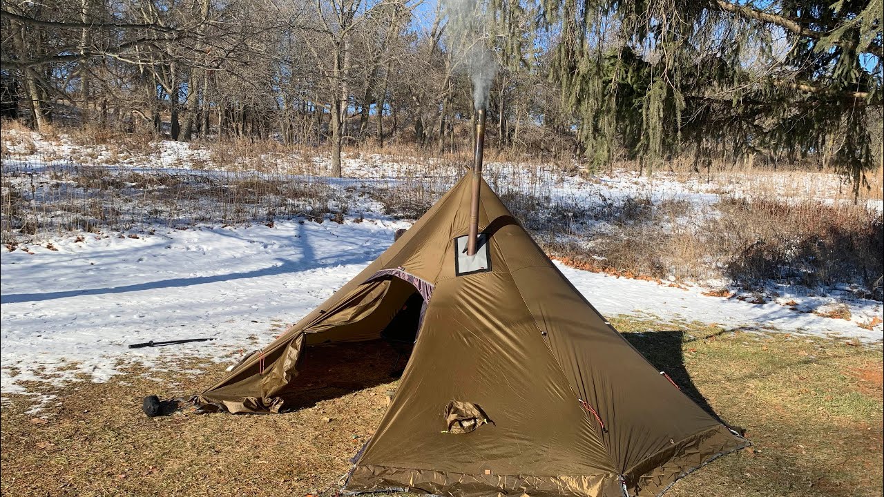 Hot Tent Camping and a look at the Silver Fire Scout Stove