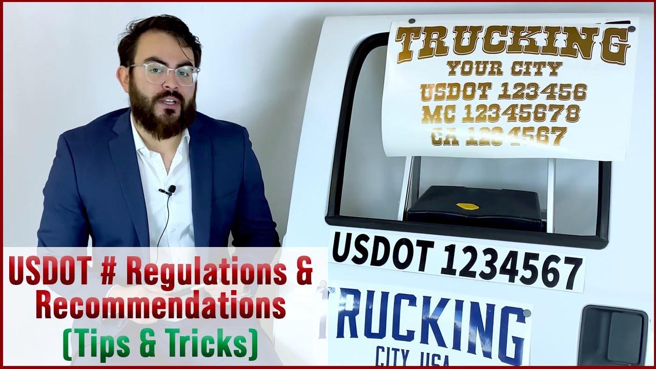Правила и рекомендации по наклейке номера USDOT | Как разместить надпись на грузовике USDOT