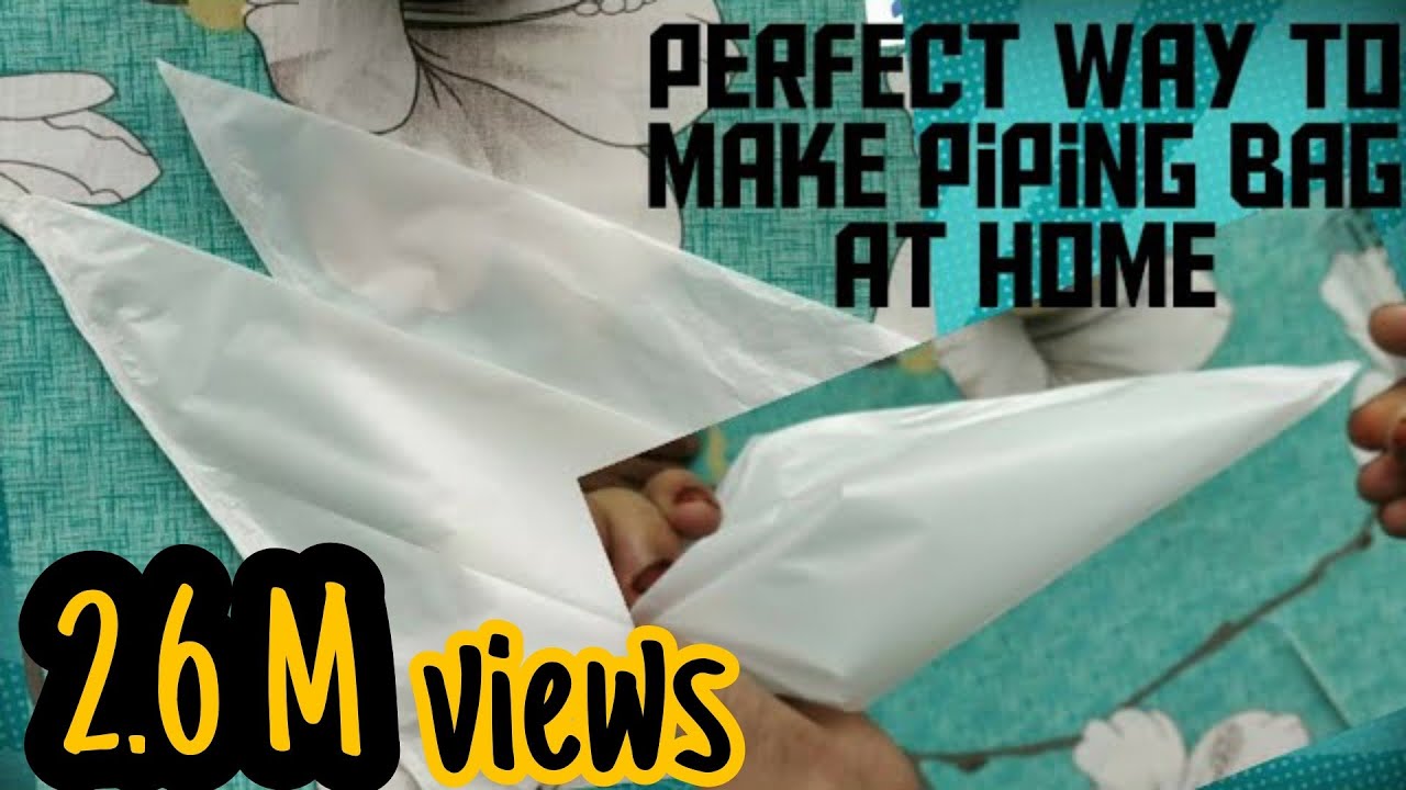 how to make piping bag for cake decoration at home in simple and perfect way/DIY/dine and decor