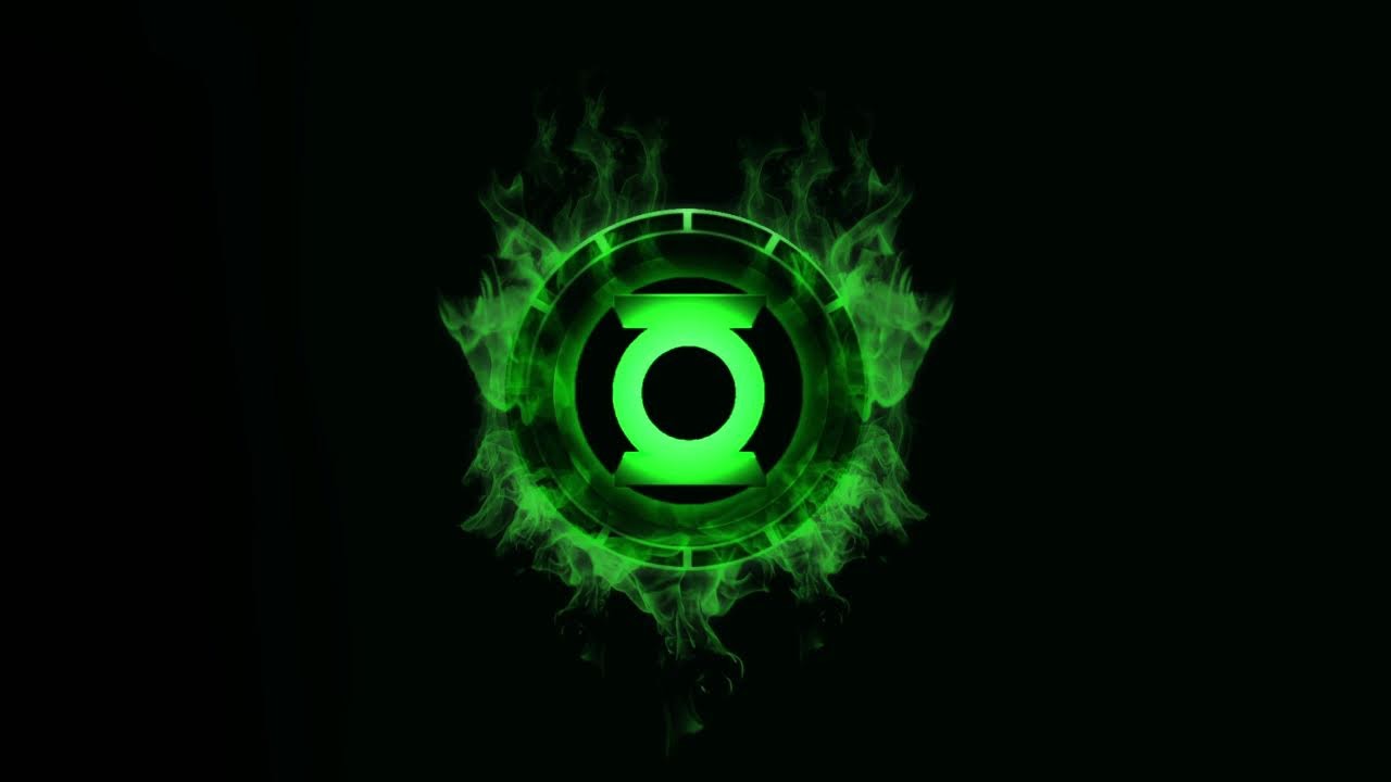 Fondo Oscuro Linterna Verde Sin Sonido