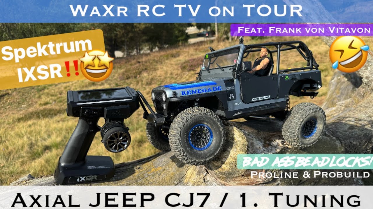 AXIAL Jeep CJ7 - SPEKTRUM IXSR / PROLINE & PROBUILD- Das 1. Tuning inkl. Testfahrt im Felsenmeer