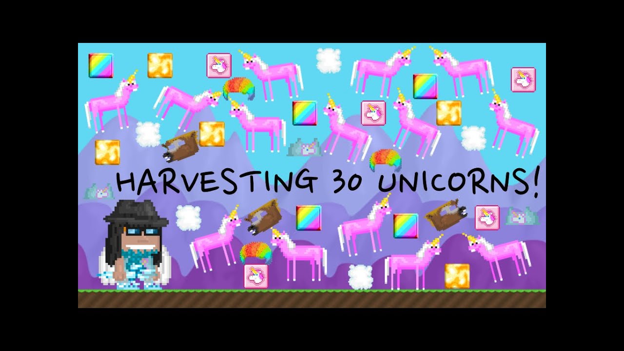 Growtopia | Harvesting 30 Unicorns! (5 Weeks)