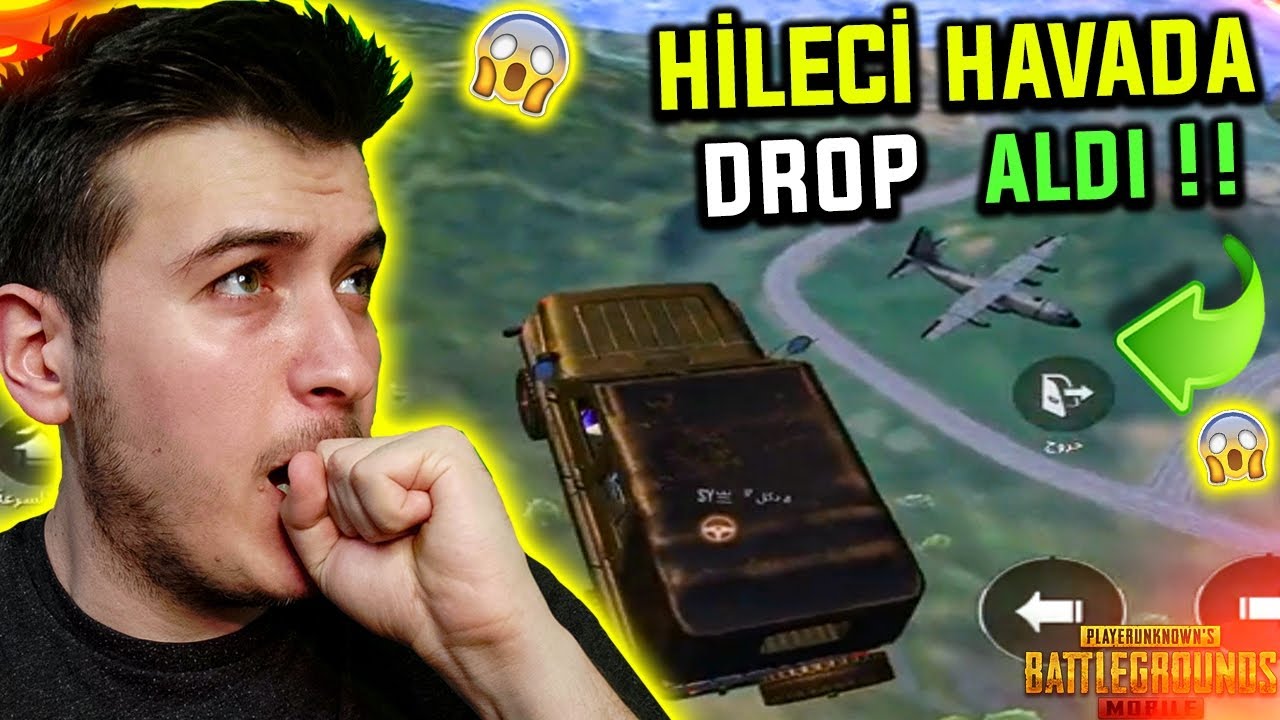 HİLECİ HAVADA ASILI KALARAK İŞARET FİŞEĞİ ALDI! PUBG Mobile Hilecileri !