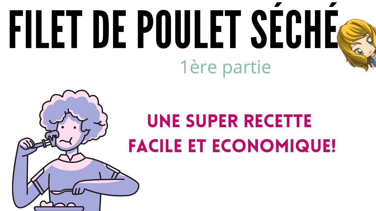 ✔️ FILET DE POULET S&Eacute;CH&Eacute;✔️ , recette super simple avec des blancs de poulet, d&eacute;licieux et &eacute;conomique