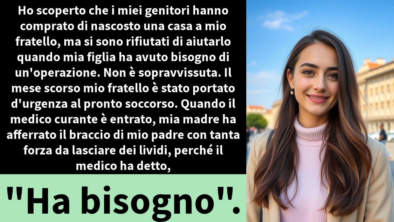 Ho scoperto che i miei genitori hanno comprato di nascosto una casa a mio fratello,