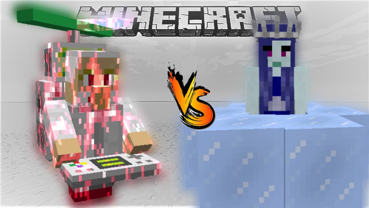 Crazy Nikkori Doctor vs Snow Queen / 狂気のニッコリドクター vs 雪の女王 / MINECRAFT MOB BATTLE！