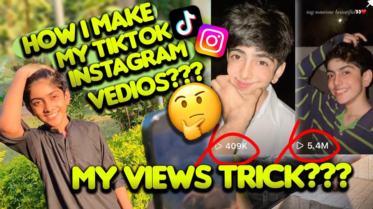 How do  I make my tik tok /instagram Videos and  my Views trick?😍