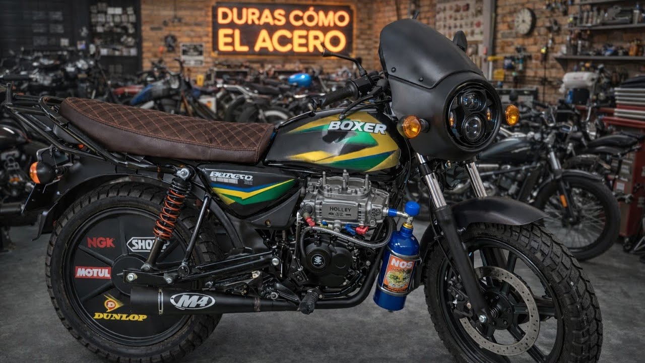 🔥 Chocamos… y sigue viva 🏍️💥 | Bajaj Boxer, hecha para aguantar 🔩