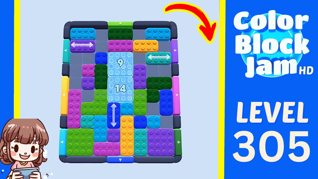 Color Block Jam Level 305 Solution Walkthrough