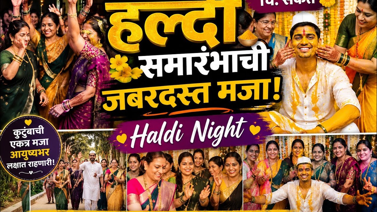 हळदी समारंभाची जबरदस्त मजा! | चि. संकेत Haldi Night | Shelkе Family Vlog