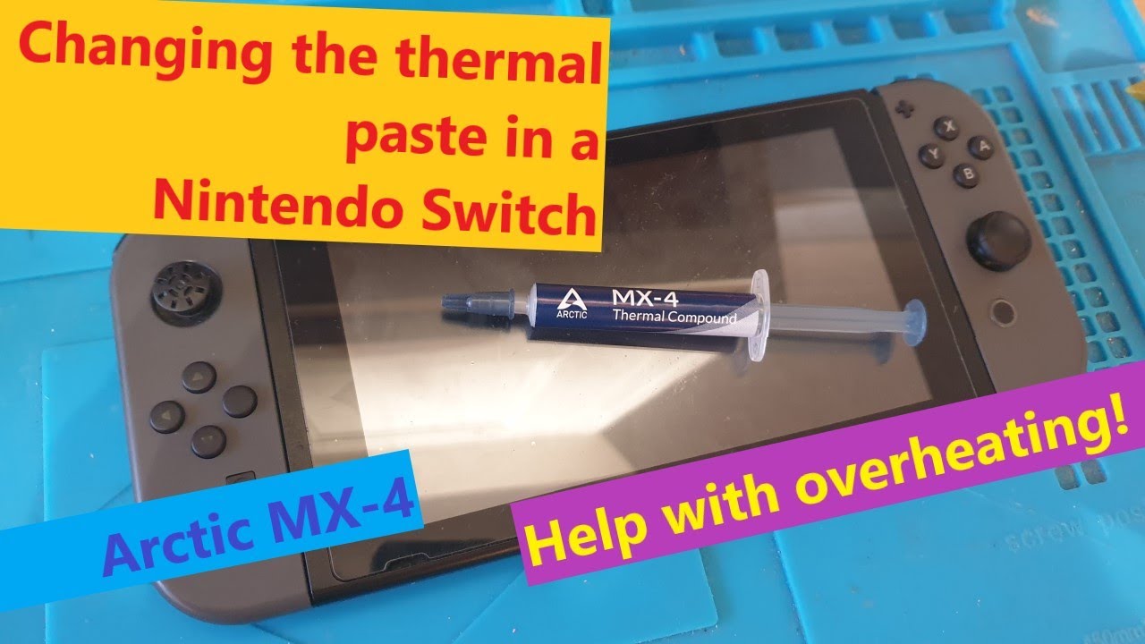 Changing the Nintendo Switch thermal paste