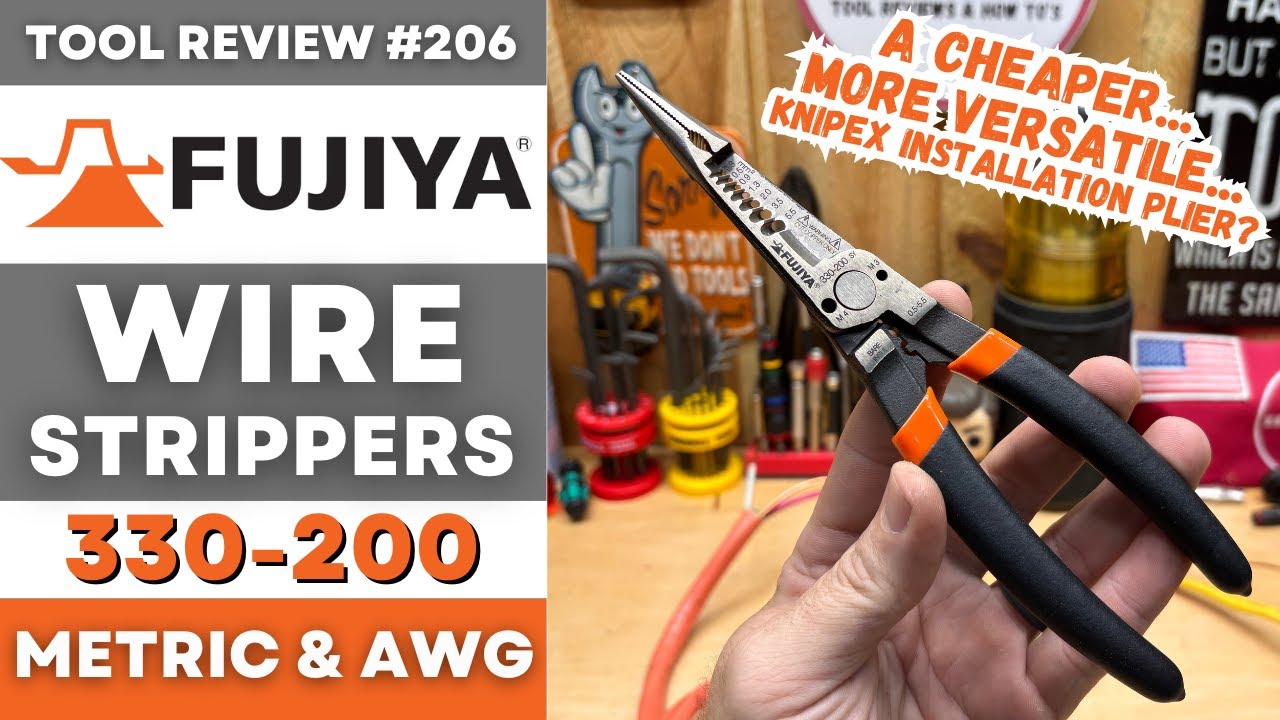Fujiya Wire Strippers - Cheaper & More Versatile Knipex Electrical Install Plier? 330-200