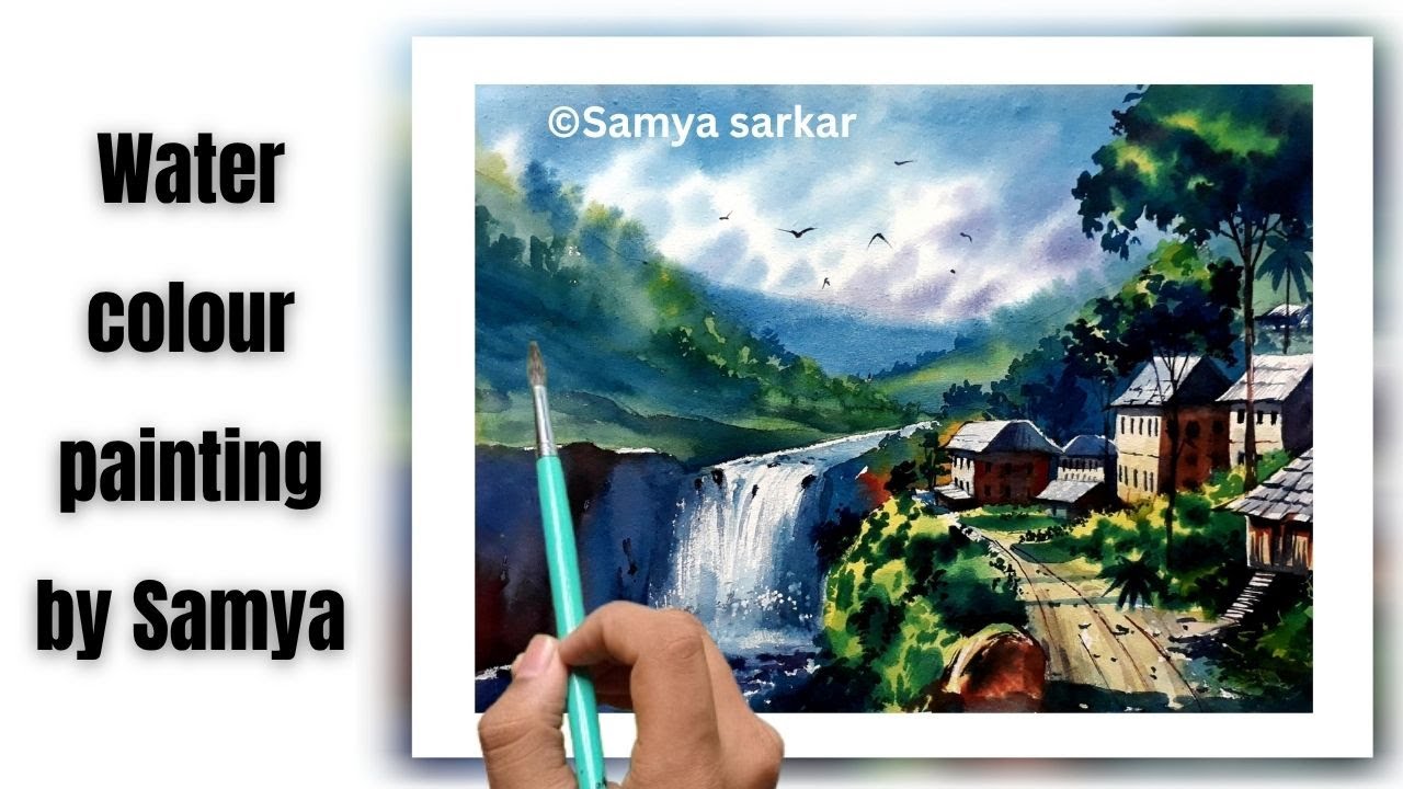 Watercolor painting: 