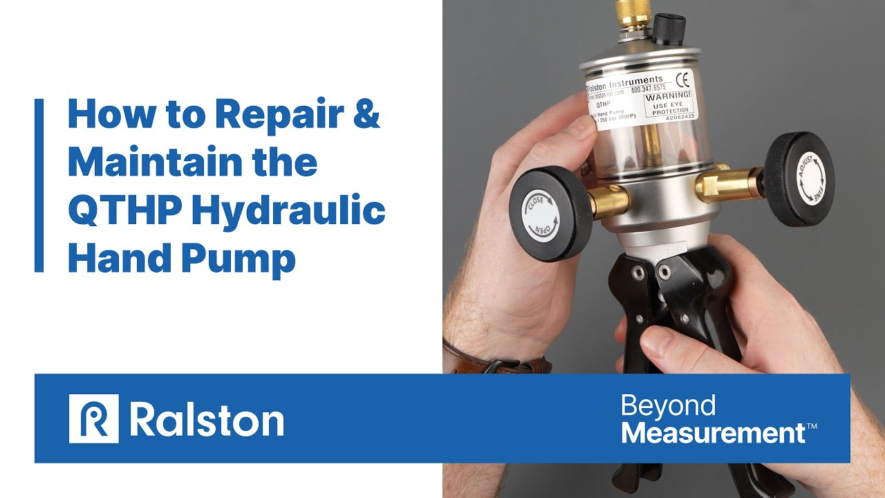 How to Repair & Maintain the Ralston QTHP Hydraulic Hand Pump