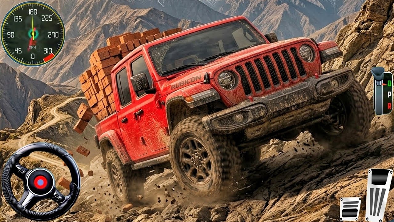 New Offroad 4x4 Jeep Driving - Cargo Delivery Offroad Mountain Climb - Car Game Android Gameplay