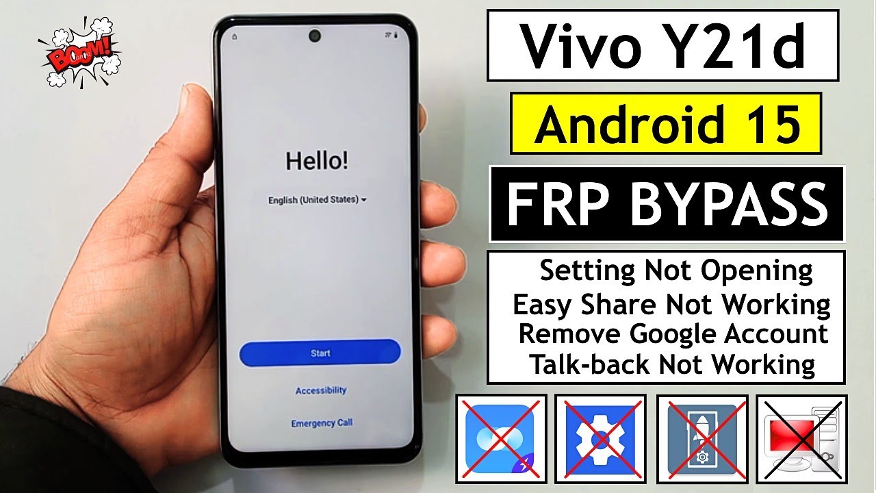 Vivo Y21d FRP Bypass Android 15 | 2026 EasyShare Not Working | Remove Google Account Without PC