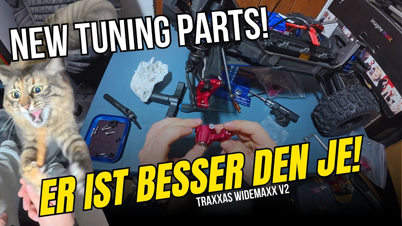🔧 Traxxas WIDEMAXX V2 BEST Tuning & Reparatur – C-Hubs & Radträger Upgrade! 🚀
