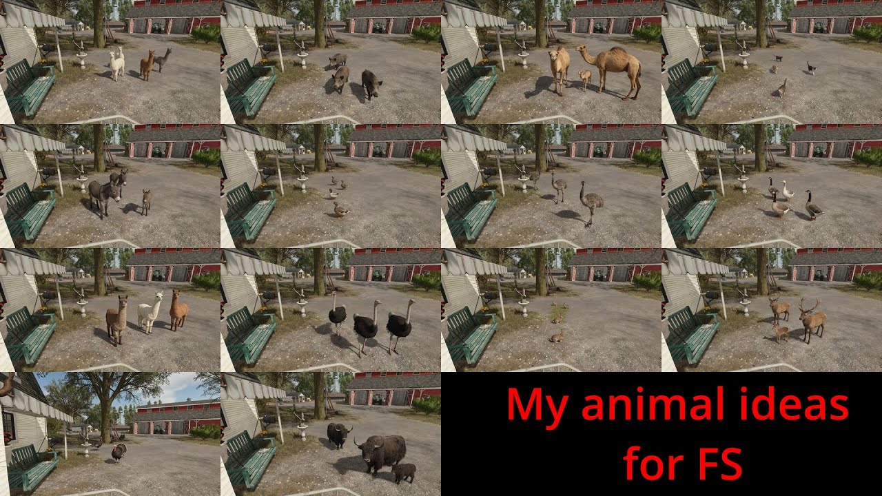 FS2X: My animal ideas for Farming Simulator.