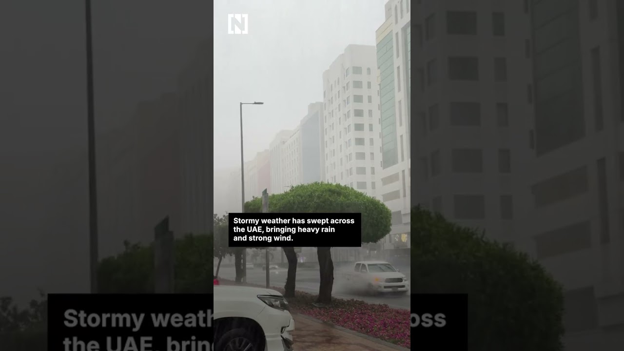 Heavy rain and strong wind sweep across UAE