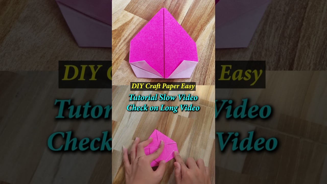 Origami Peach Fruit Easy Step by Step