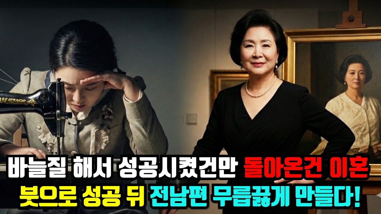 이혼 후 화가 된 전 부인, 개인전시회 온 재혼한 전 남편이 그림 값 듣고 경악 #인생사연 #오디오북 #감동사연,