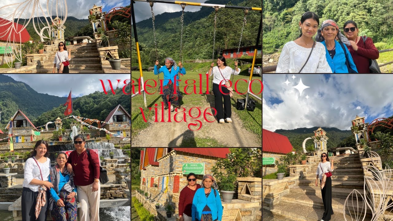 Waterfall eco village || pokhara || with my 🌏🤗