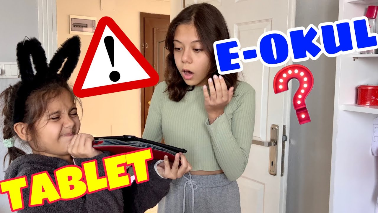 E-OKUL NOTLARI ve Tabletimde Ne Var !! EFLİN' in Tabletini Ka&ccedil;ırıp Kurcaladık !?