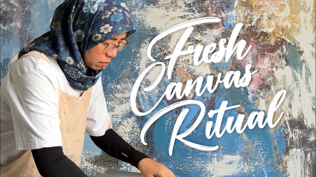 How I start painting on a canvas | Working on Canvas