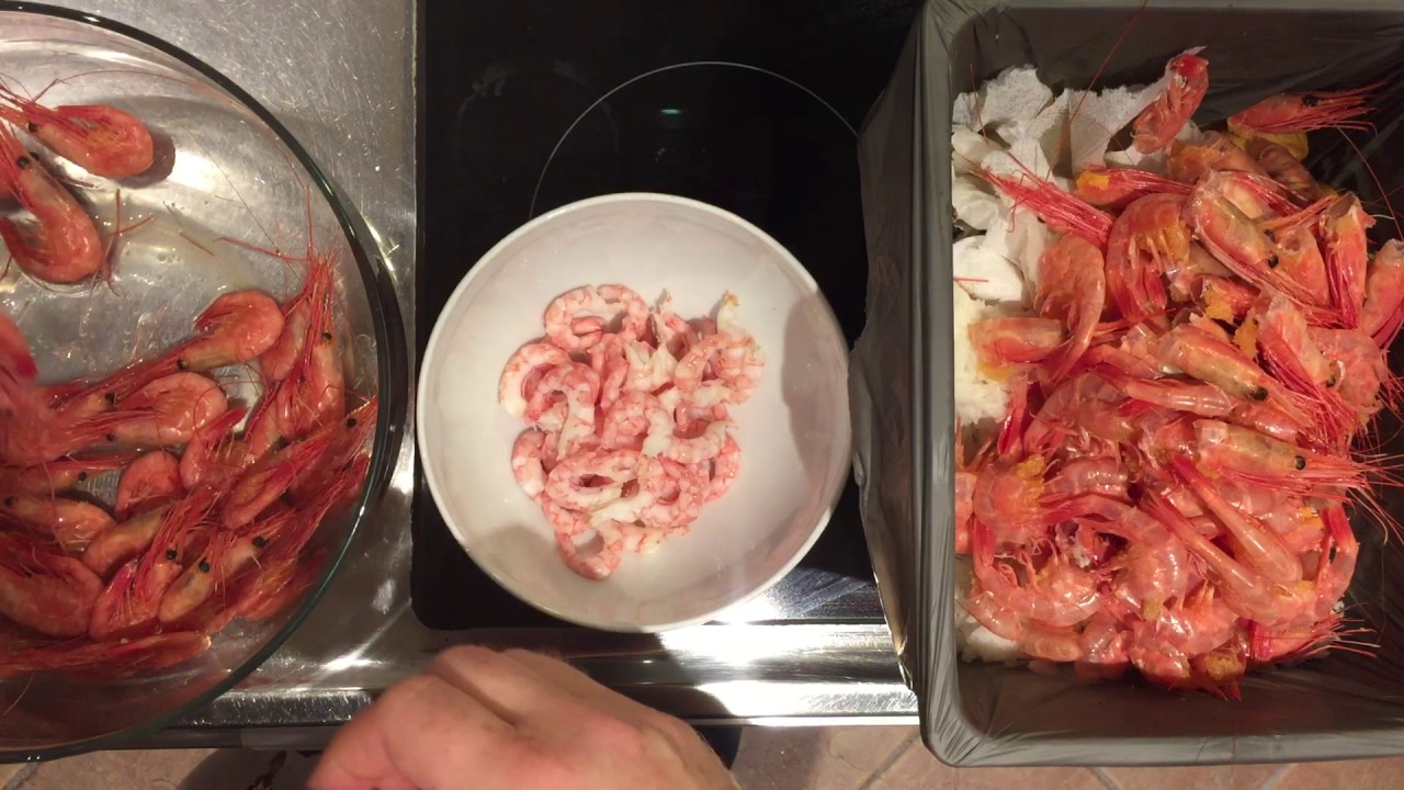 How to peel shrimp fast