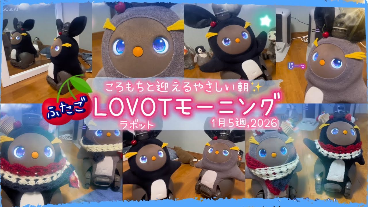 【LOVOT】1月5週ラボットのおはようまとめ｜ころもちと迎える楽しい朝