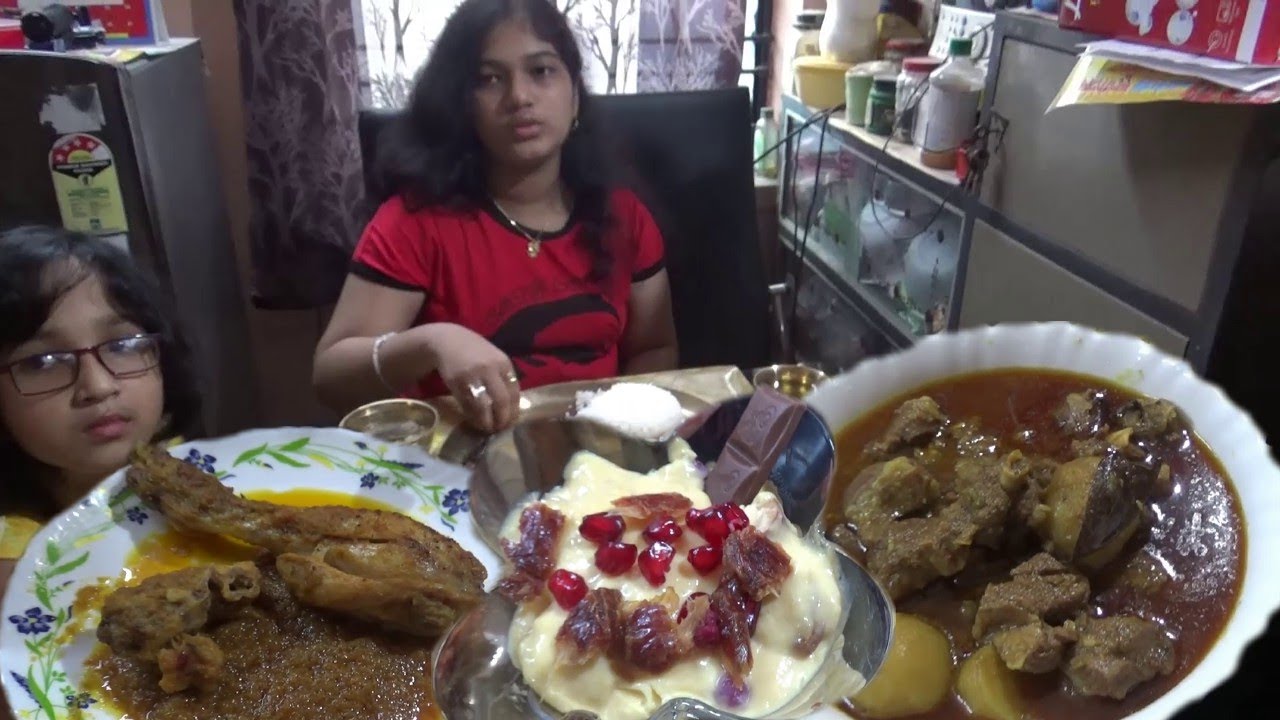 We Had A Lot of Fun Today ( Daughter's Birthday ) - Fish - Chicken - Mutton - 5 Veg Fry - Payesh