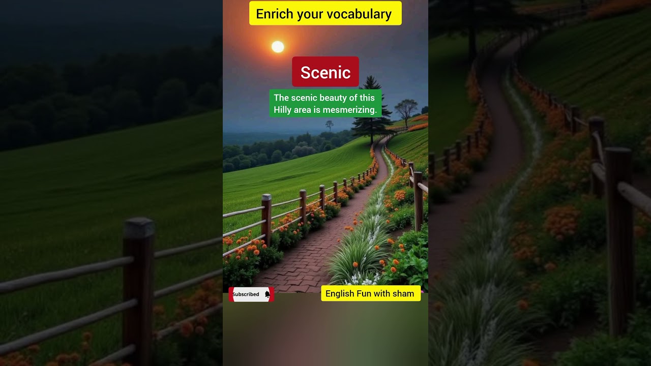 scenic| beauty| English words #english #shorts #shortsfeed
