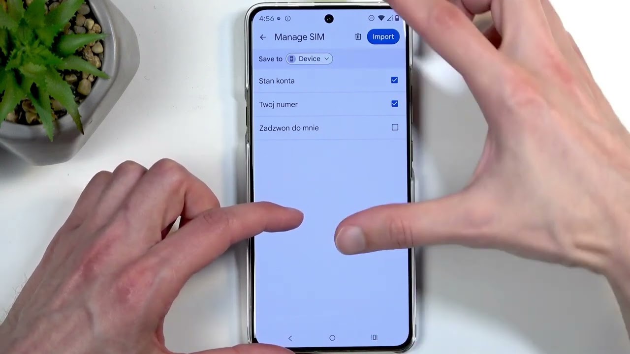 MOTOROLA Signature – SIM 카드에서 연락처 가져오기