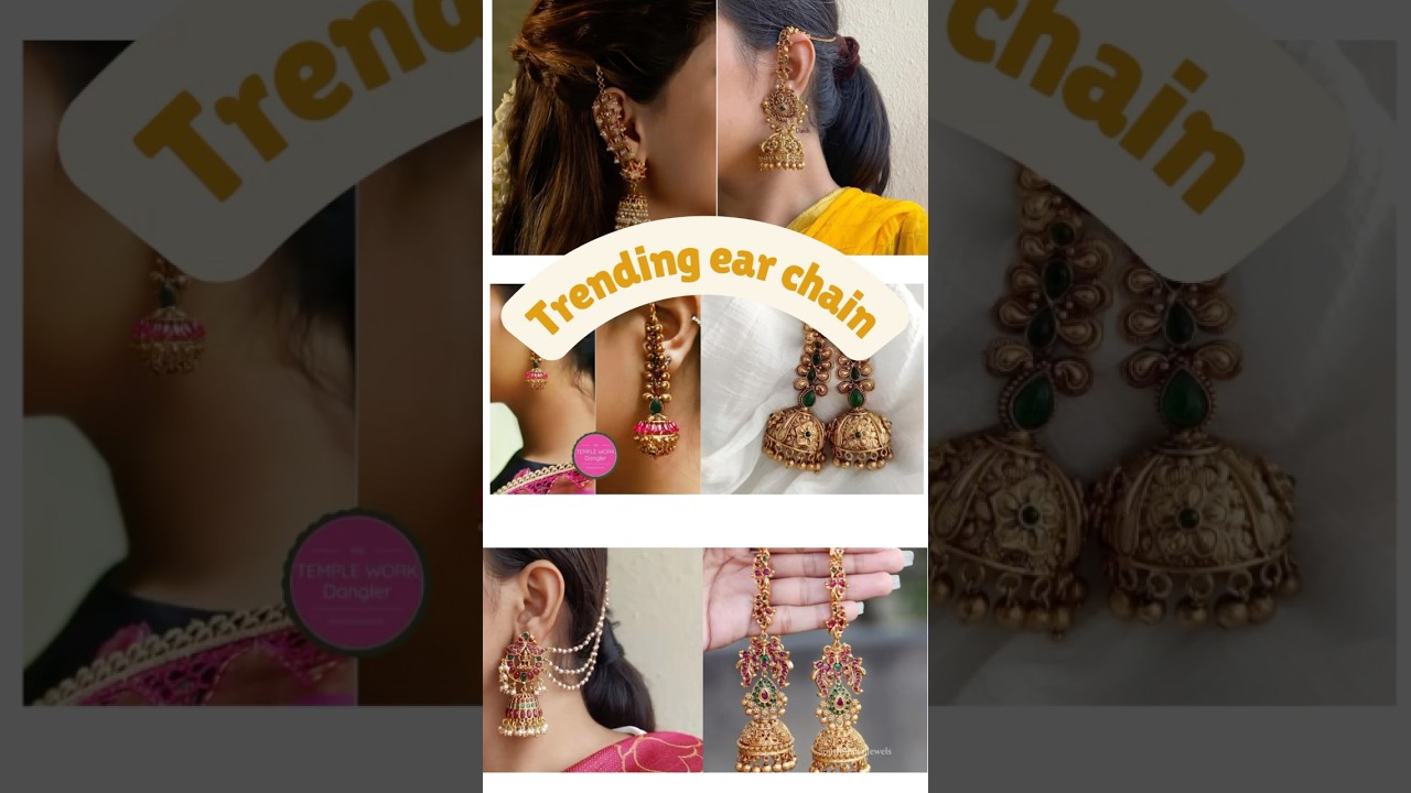 🔥Trending Ear Chain😍|Matilu|Maati #shorts #earchain #earrings