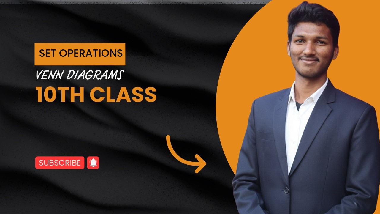 Set operations and venn diagrams Explained in telugu || 10th class board || Telangana state||