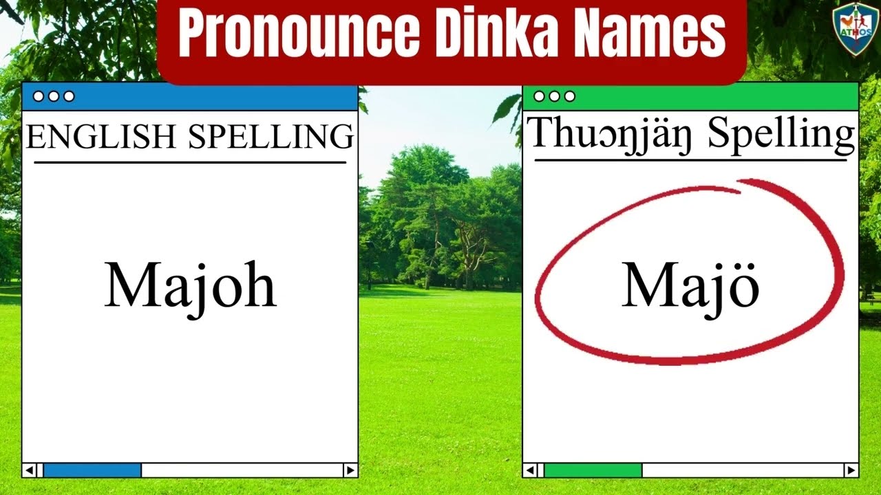 Thuɔŋjäŋ: Spell these names in Thuɔŋjäŋ or do you know that names can be spelt wrongly in English?