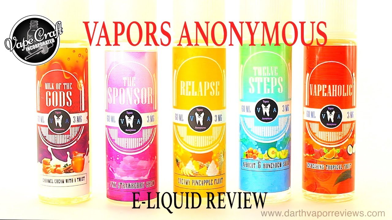 Vape Craft | Vapors Anonymous E-Liquid Line Review