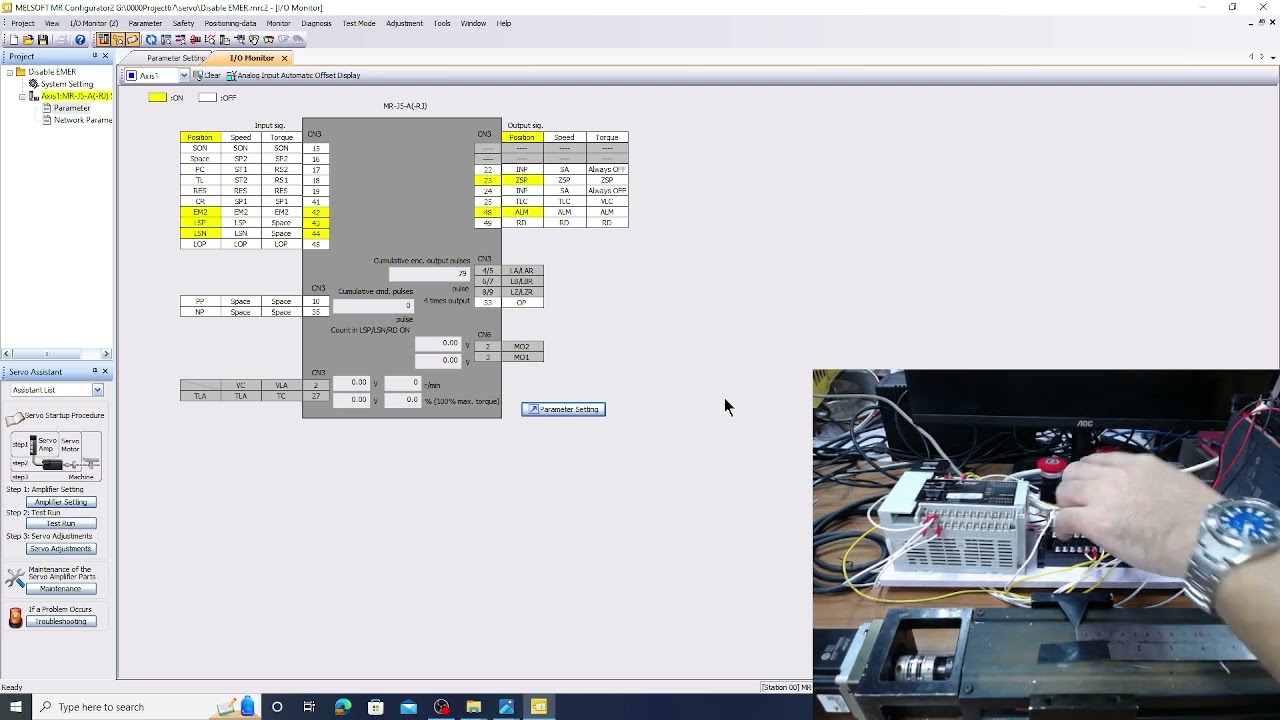 SERVO MR J5 40A MR Configurator 2 part 4