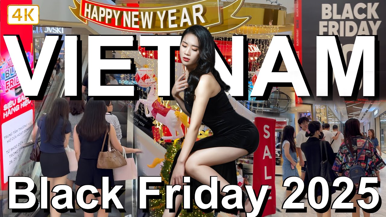 Black Friday Vietnam 2025 🇻🇳 Ho Chi Minh City Shopping Mall - 4K Walking Tour