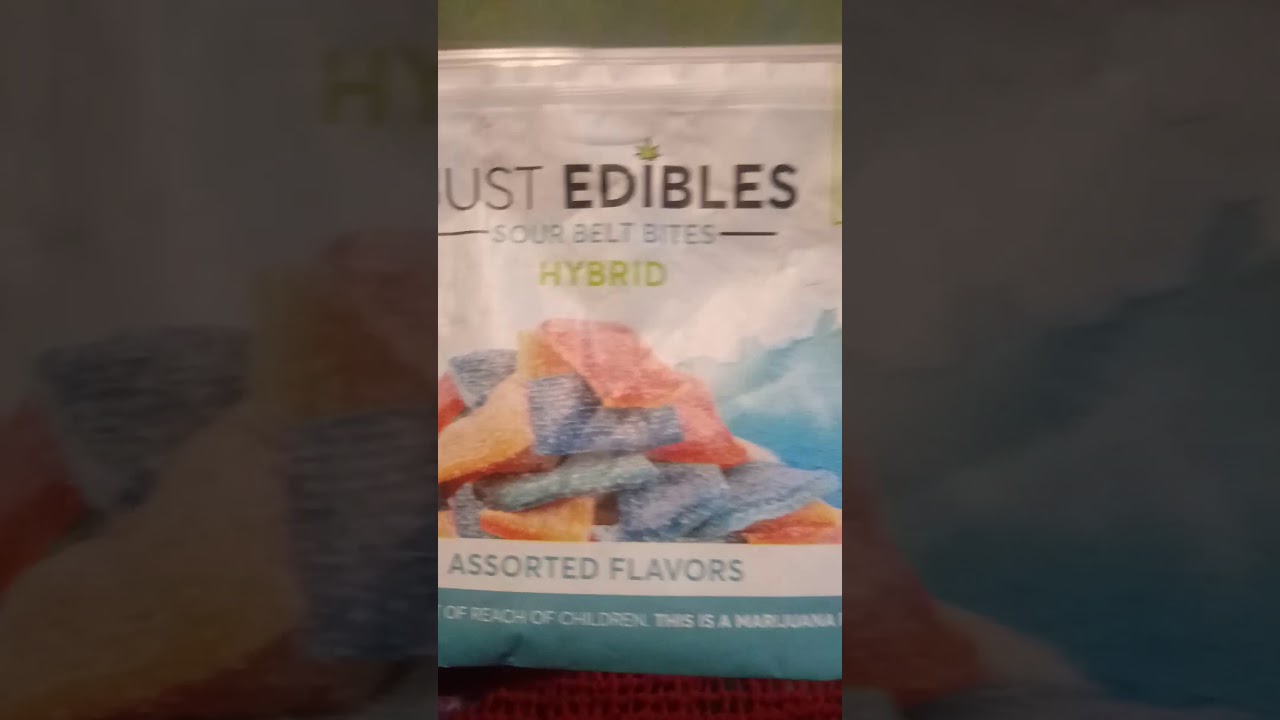 Just Edibles Sour belts Thc Marijuana candy 🍬 review 18+