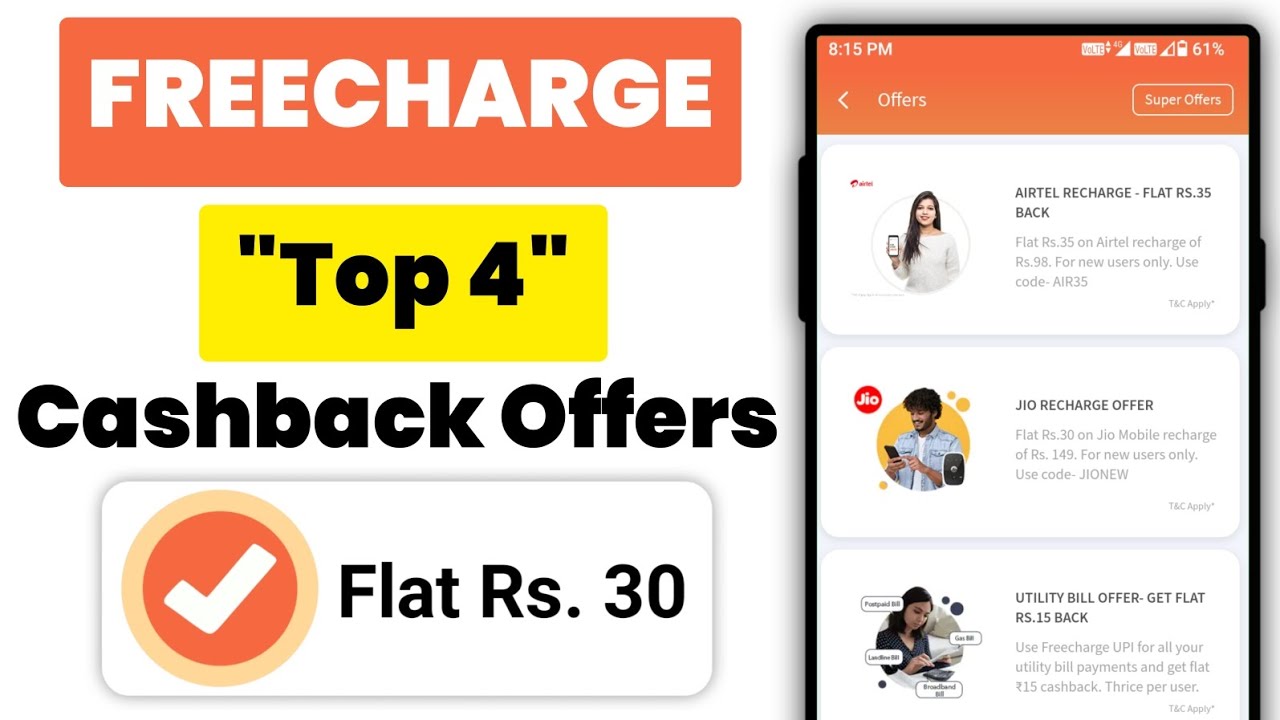 freecharge cashback offer today || freecharge mobile recharge cashback