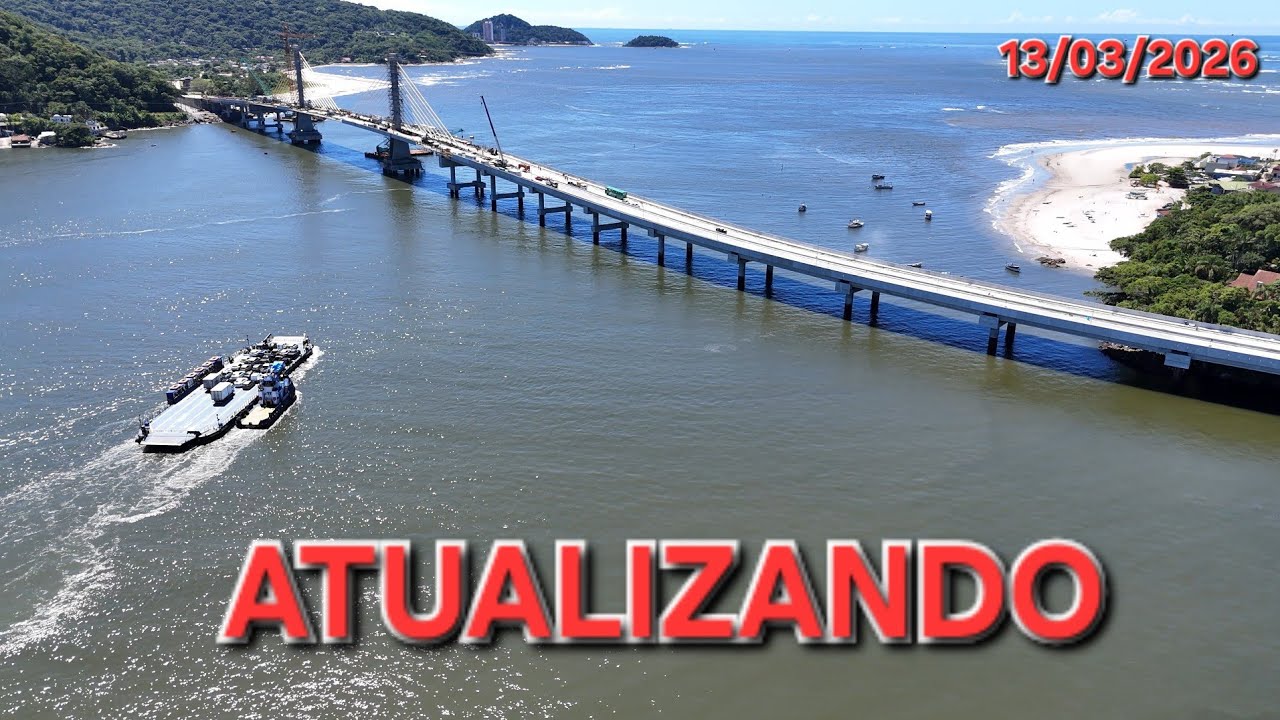 Atualizando as Obras da Ponte de Guaratuba - PR