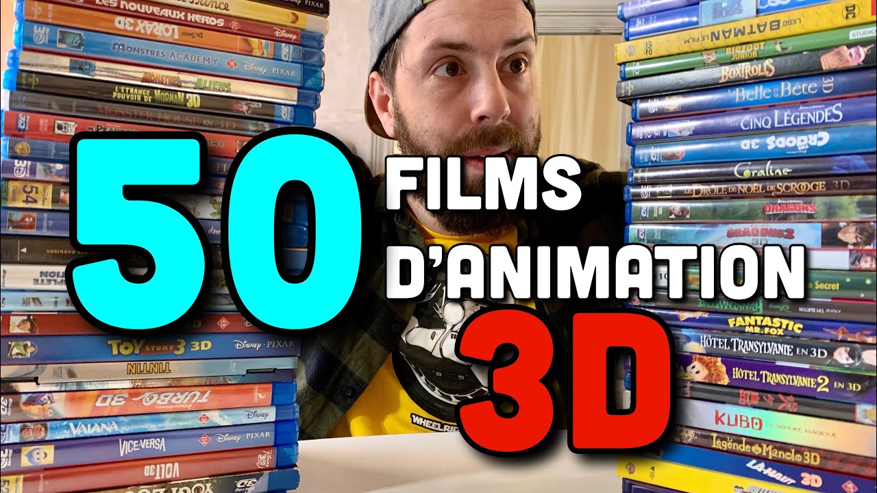 50 Blu-ray 3D collection films d’animation