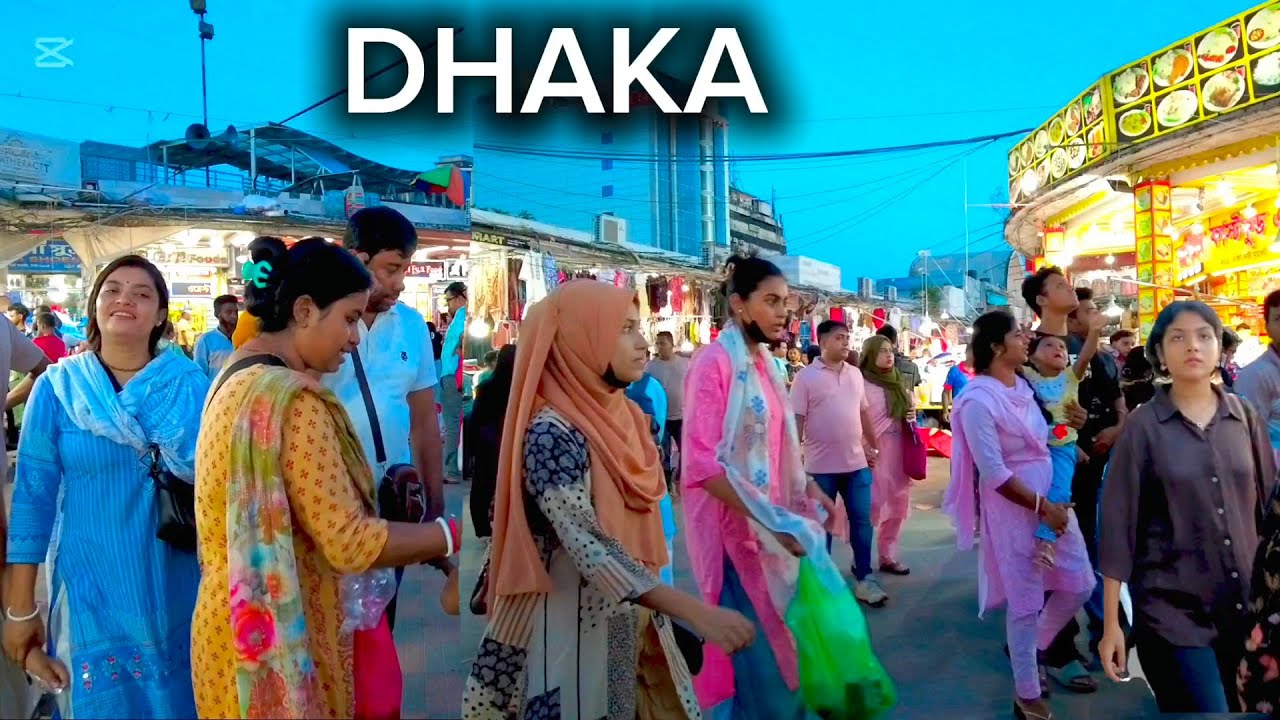 DURGA PUJA SHOPPING NEW MARKET DHAKA.HINDU FESTIVAL AMAZING RUSH BUSY DAY WALK TOUR.