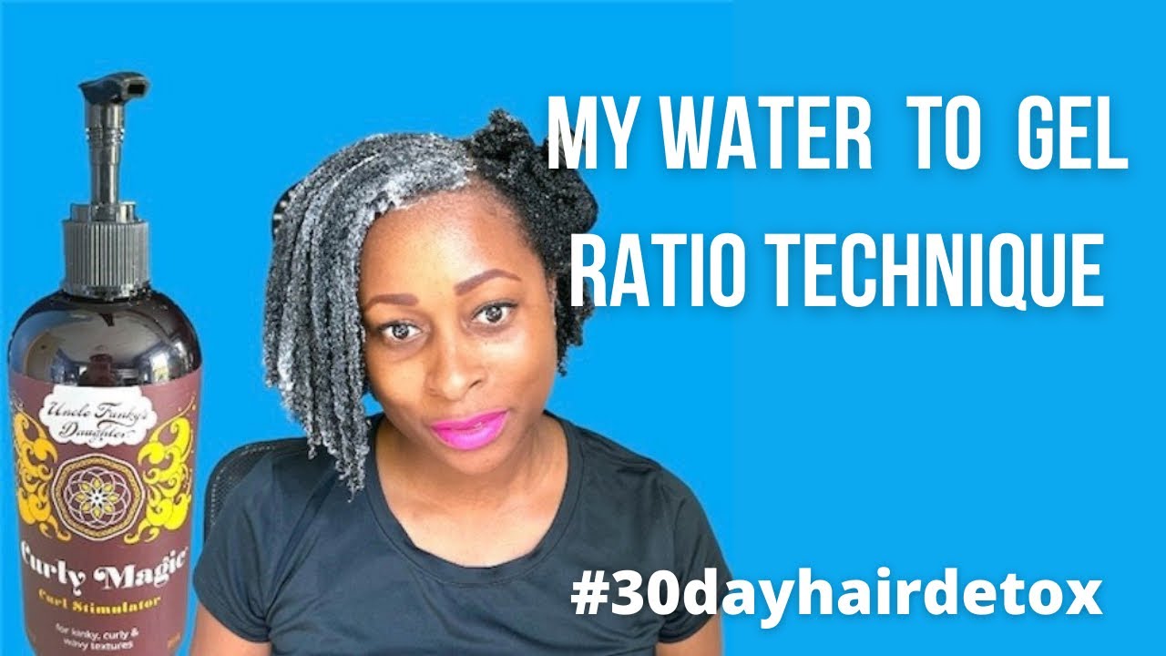My Water to Gel Ratio 🎬Technique applying uncle funky daughter curly magic Botanical Gel