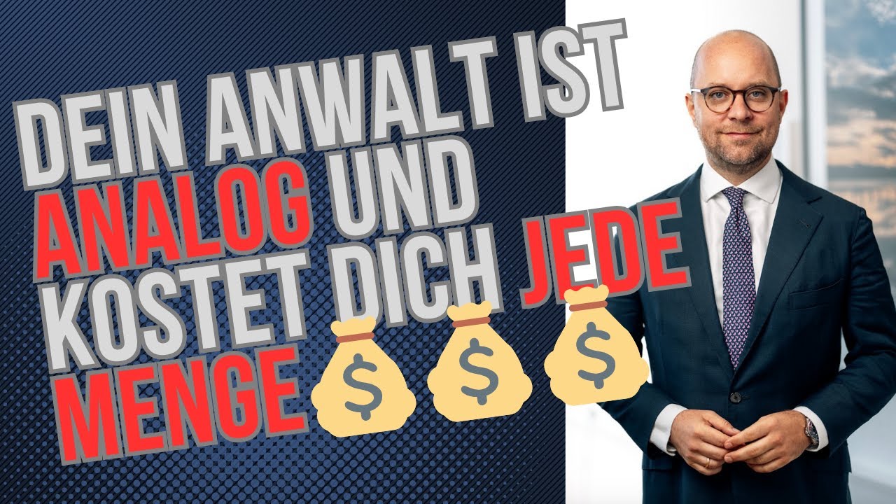Dein Anwalt ist analog und kostet dich jede Menge Geld